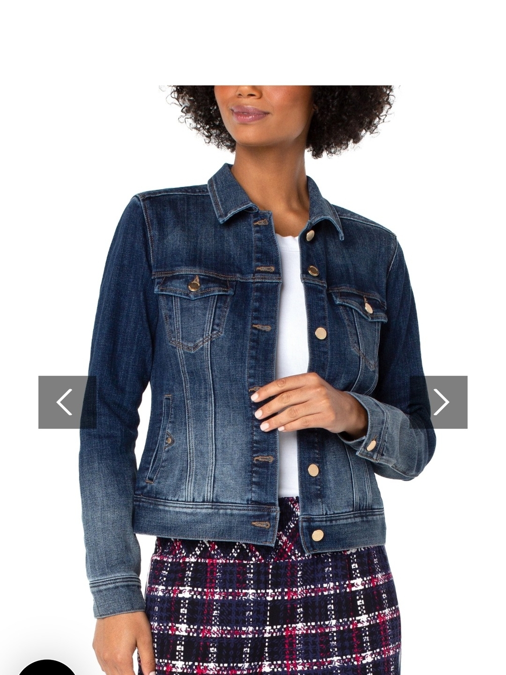 Liverpool Los Angeles Jean Jacket, Size XL, NWT